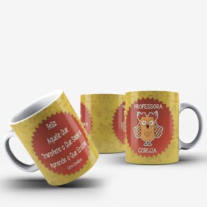 Caneca Tema Professora Coruja