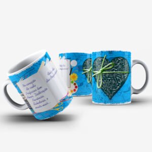 Caneca Tema Professor do Coração!