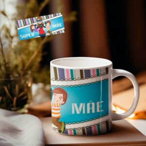 Caneca Super Mae desenho