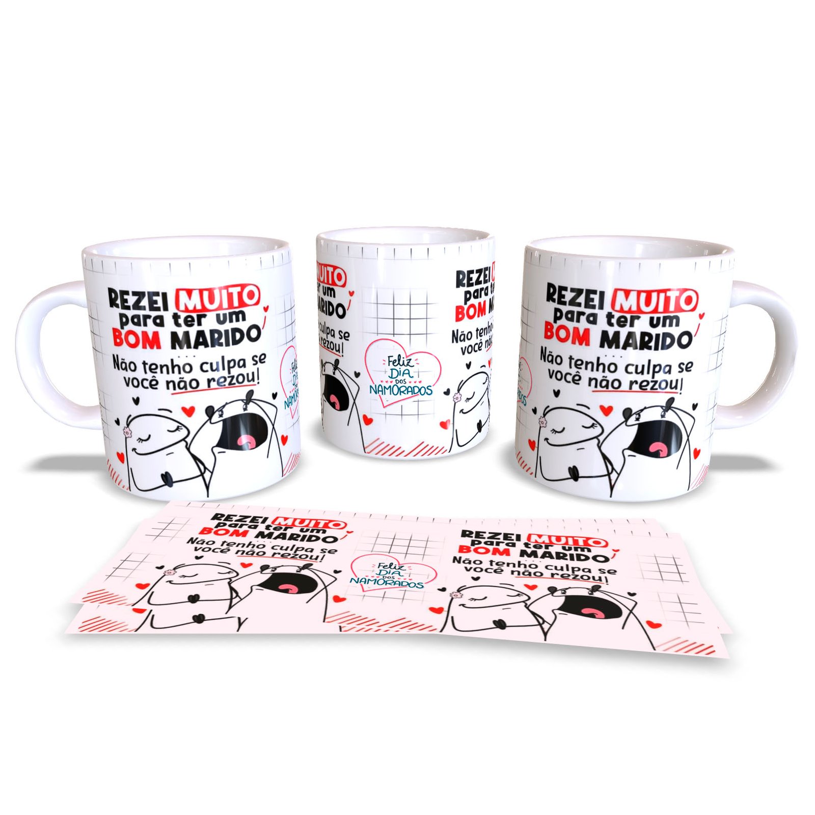 caneca Rezei muito Flork
