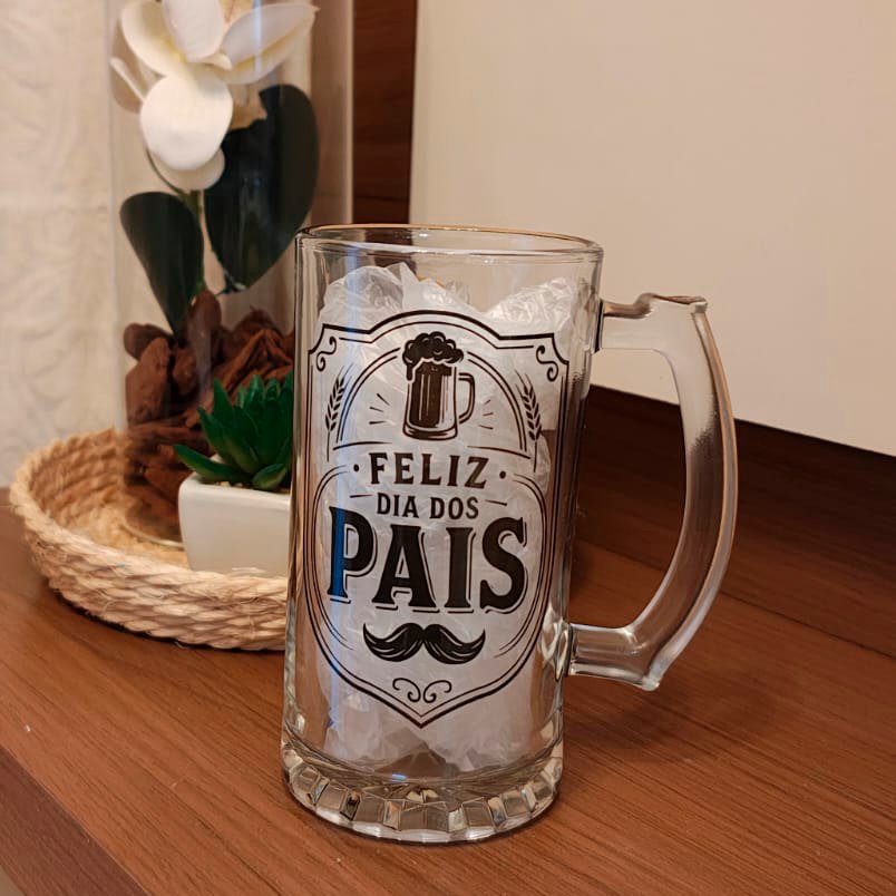 Caneca chopp Feliz dia dos pais